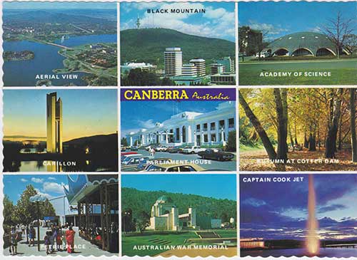 0012 Canberra Australia Postcard